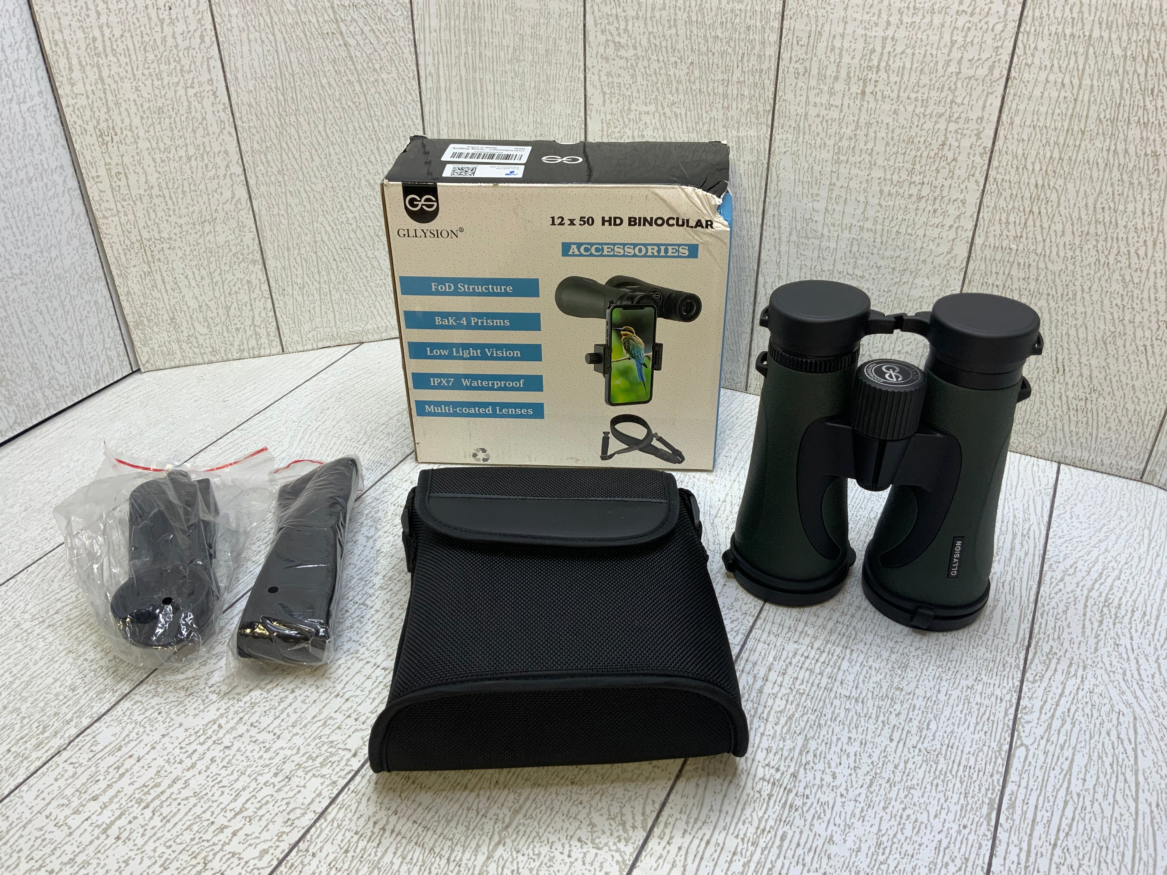 GLLYSION--12X50 Professional HD Binoculars for Adults & Birdwatching (7944593801454)